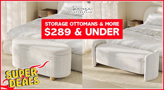 Shop the SUPERDEAL Boucle Ottomans - $289 & Under! sale
