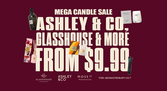 Shop the Mega Candle Sale - Ashley & Co, Glasshouse & More From $9.99 sale