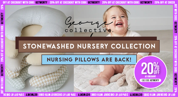 Shop the 100% Stonewashed Nursery Collection - Nursing Pillows are back! sale