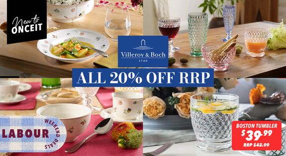 Shop the New To Onceit! Villeroy & Boch All 20% Off RRP! sale