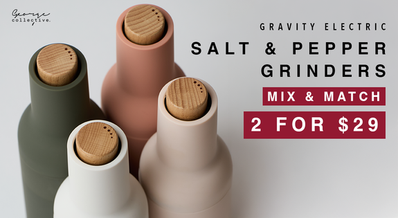 Shop the ALL INSTOCK! Gravity Salt & Pepper Grinders 2 FOR $30 sale