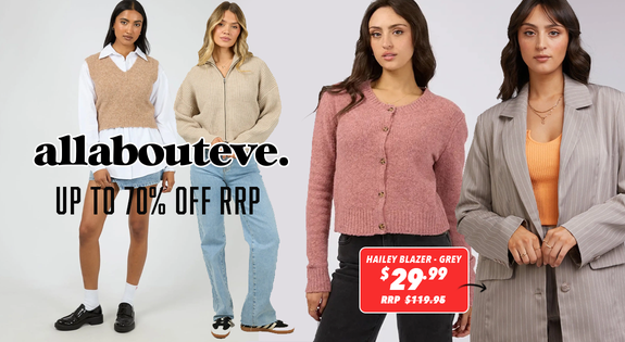 Shop the All About Eve up to 70% off RRP! sale