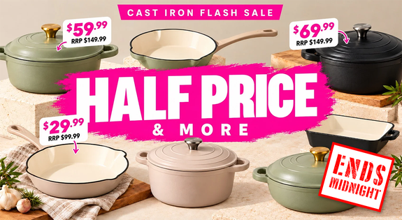 Shop the CAST IRON - FLASH SALE, HALF PRICE + MORE sale