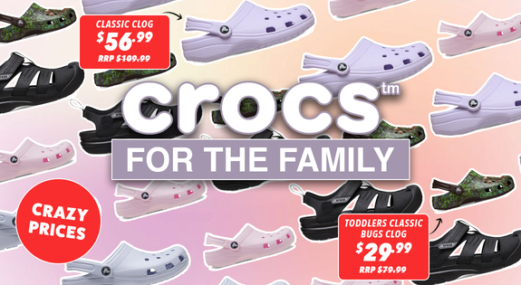 Shop the Crocs For the family! Crazy Prices! sale