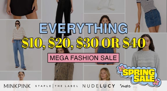 Shop the Mega Fashion Sale! Everything $10, $20, $30 or $40 sale