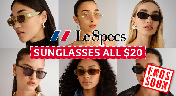 Shop the LE SPECS Sunglasses ALL $20!! + $1 Shipping sale