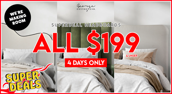 Shop the We're making room!! SUPERDEAL HEADBOARDS ALL $199 - 4 days only! sale
