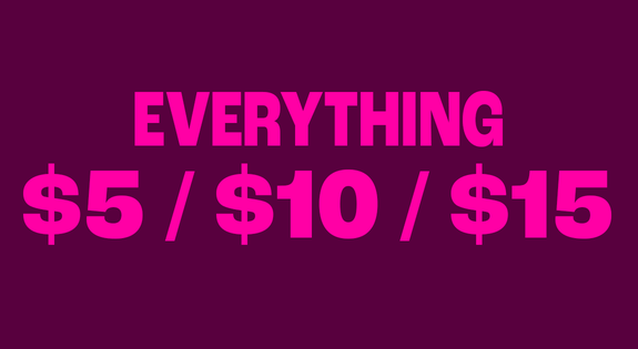 Shop the Everything $5, $10 or $15 sale