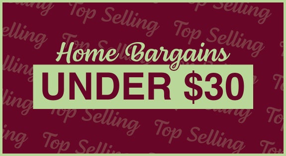 Shop the Top Selling Home Bargains - Under $30! sale