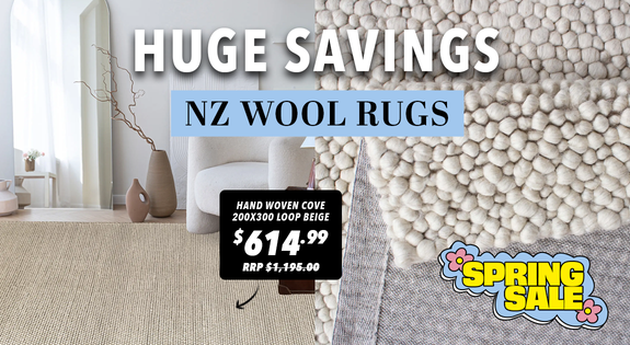Shop the HUGE Savings on NZ Wool Rugs! sale