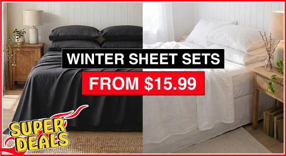 Shop the SUPER DEAL - Winter Sheet Sets - From $17.99! sale