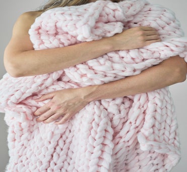 George Collective - Chunky Knit Throw - Marshmallow