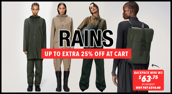 Shop the Rains Up To Extra 25% Off at Cart sale