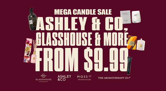 Shop the Mega Candle Sale - Ashley & Co, Glasshouse & More From $9.99 sale