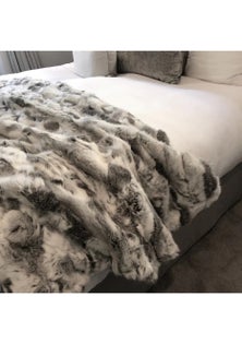 Rabbit  Blanket - White & Grey