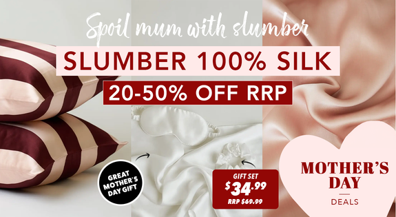 Shop the Spoil Mum With Slumber 100% Silk - 20 - 50% Off RRP! sale