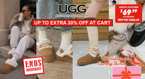 Shop the UGGS UP TO EXTRA 30% OFF AT CART !! ENDS WEDS NIGHT! sale
