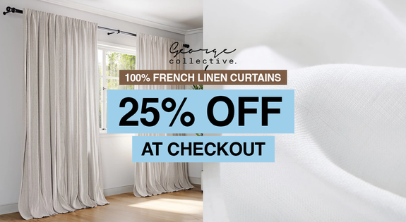 Shop the 100% French Linen Curtains - 25% off at checkout! sale