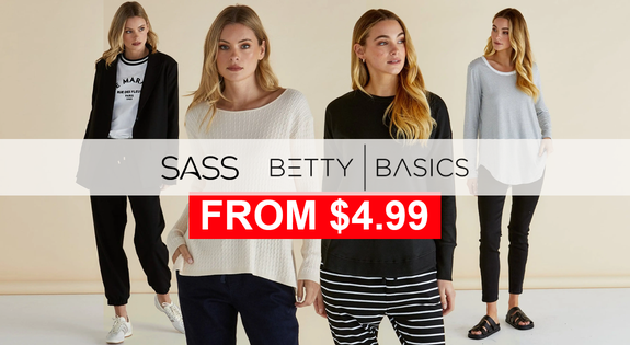 Shop the Sass & Betty Basics - From $4.99 sale