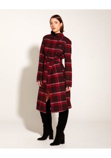 Fate - Choose You Coat - Pink Red Check