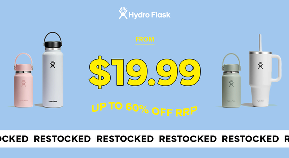 Shop the Hydro Flask Restock!! From $19.99 - up to 60% off RRP sale