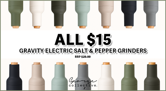Shop the ALL $15 GRAVITY ELECTRIC SALT & PEPPER GRINDERS sale