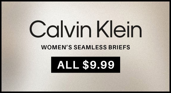 Shop the Calvin Klein Womens Seamless Briefs - All $9.99 sale