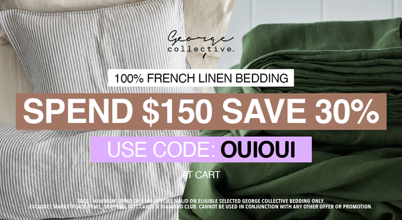 Shop the 100% French Linen Bedding - Spend $150 Save 30% - USE CODE: XX sale