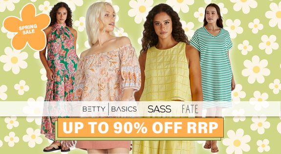 Shop the SASS & FATE + BETTY SPRING SALE UP TO 90% OFF RRP sale