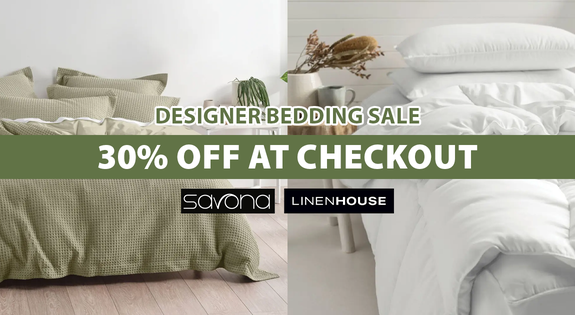 Shop the Savona & Linen House Designer Bedding Sale! 30% OFF At Checkout! sale
