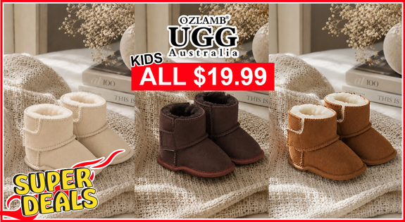 Shop the Super Deal - UGGS OZLAMB Kids all $19.99 sale