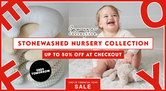 Shop the ENDS SOON! 100% Stonewashed Nursery Collection - up to 50% off at checkout sale