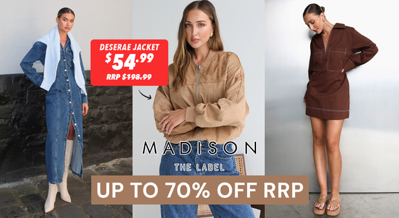 Shop the Madison The Label - Up to 70% Off RRP sale