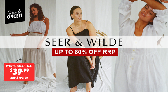 Shop the New To Onceit! Seer & Wilde - Up to 80% Off RRP sale