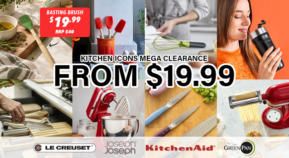 Shop the Kitchen Icons Mega Clearance – Le Creuset, KitchenAid, Joseph Joseph + More From Just 19.99!! sale