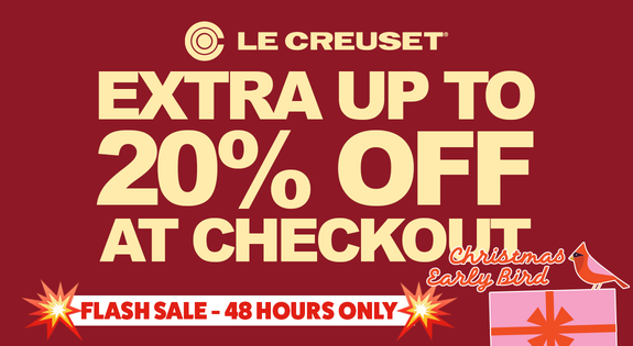 Shop the Le Creuset FLASH SALE 48 HOURS ONLY! Up To An Extra 20% Off At Cart!!! sale