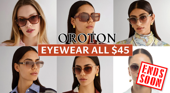Shop the Oroton Eyewear all $45! + $1 Shipping sale