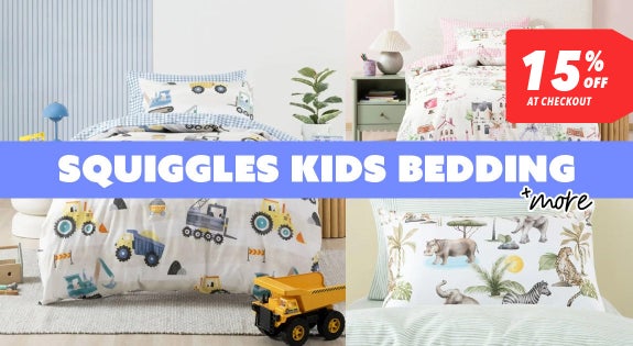 Shop the Squiggles Kids Bedding - 15% off at Checkout! sale
