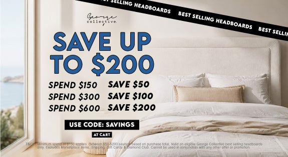 Shop the BEST SELLING BEDROOM BONUS!! SAVE ON ALL Headboards USE CODE: SAVINGS sale