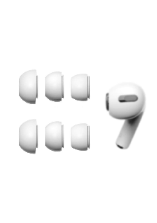 3 Pairs Replacement Ear Tips Compatible With Airpods Pro 1,2 (S/M/L)