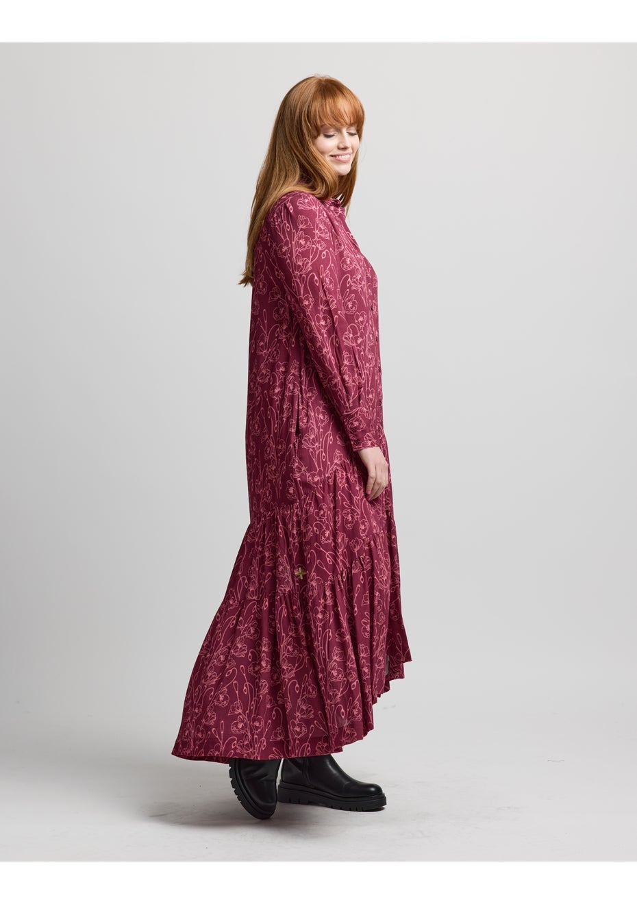 Stella + Gemma - Chelsea Dress Rhubarb Blooms - Onceit